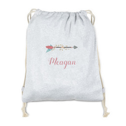 Tribal Arrows Drawstring Backpack - Sweatshirt Fleece (Personalized)