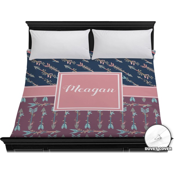 Custom Tribal Arrows Duvet Cover - King (Personalized)