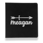 Tribal Arrows Leather Binder - 1" - Black (Personalized)