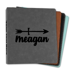 Tribal Arrows Leather Binder - 1" (Personalized)