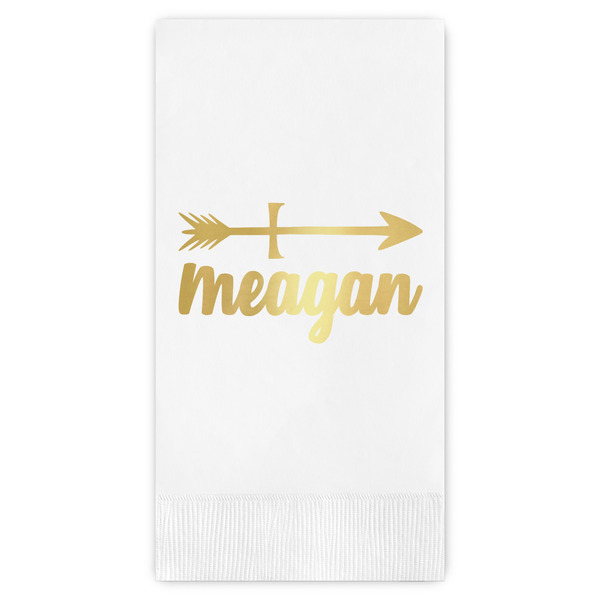 Custom Tribal Arrows Guest Napkins - Foil Stamped (Personalized)