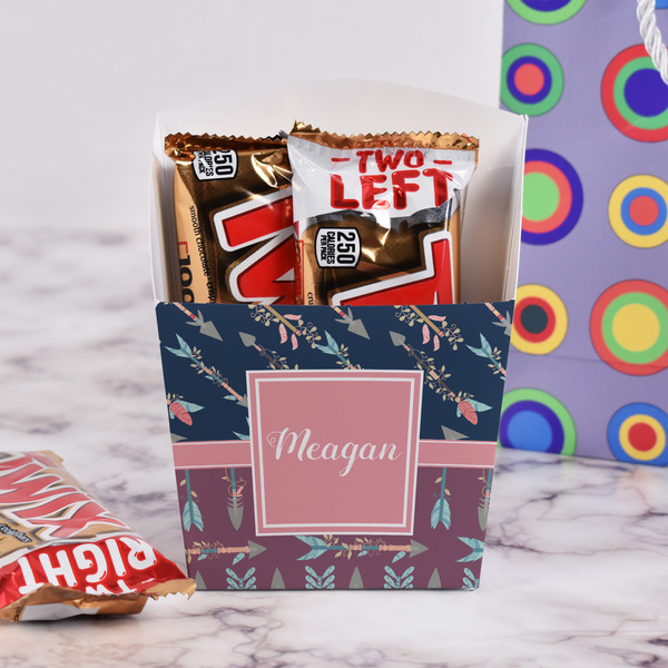 Tribal Arrows French Fry Favor Box - w/ Treats View