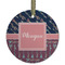 Tribal Arrows Frosted Glass Ornament - Round