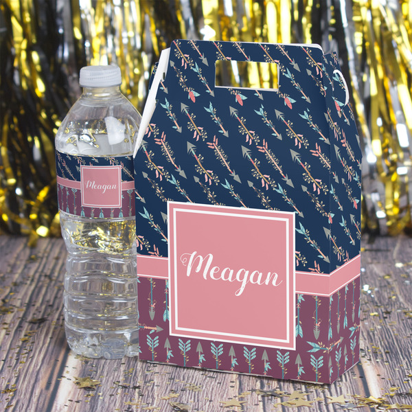 Tribal Arrows Gable Favor Box - In Context