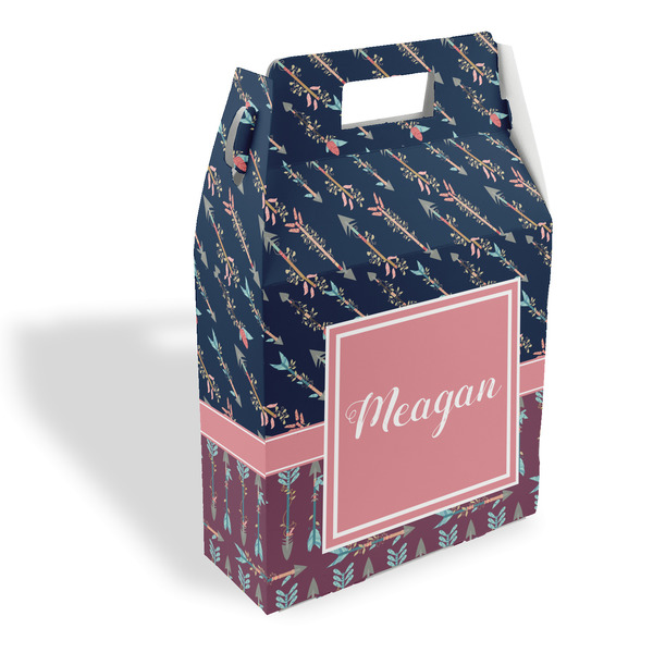 Custom Tribal Arrows Gable Favor Box (Personalized)