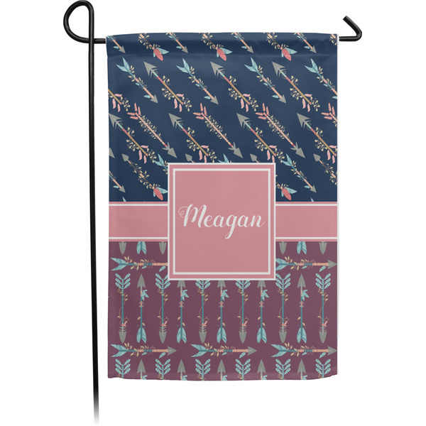 Custom Tribal Arrows Small Garden Flag - Single Sided w/ Name or Text