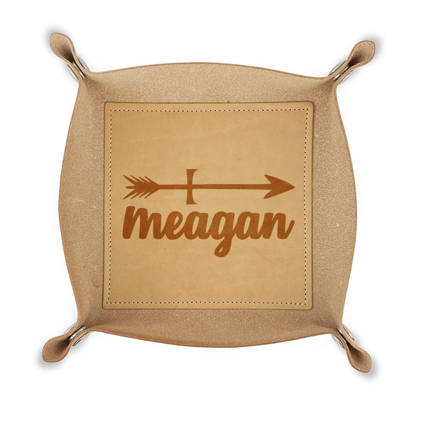 Custom Tribal Arrows Genuine Leather Dice Tray (Personalized)