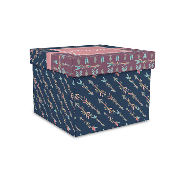 Custom Tribal Arrows Gift Box with Lid - Canvas Wrapped - Small (Personalized)