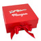 Tribal Arrows Gift Boxes with Magnetic Lid - Red - Front