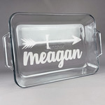 Tribal Arrows Glass Baking and Cake Dish (Personalized)
