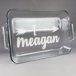 Tribal Arrows Glass Baking and Cake Dish (Personalized)