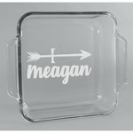 Tribal Arrows Glass Cake Dish - 8in x 8in (Personalized)