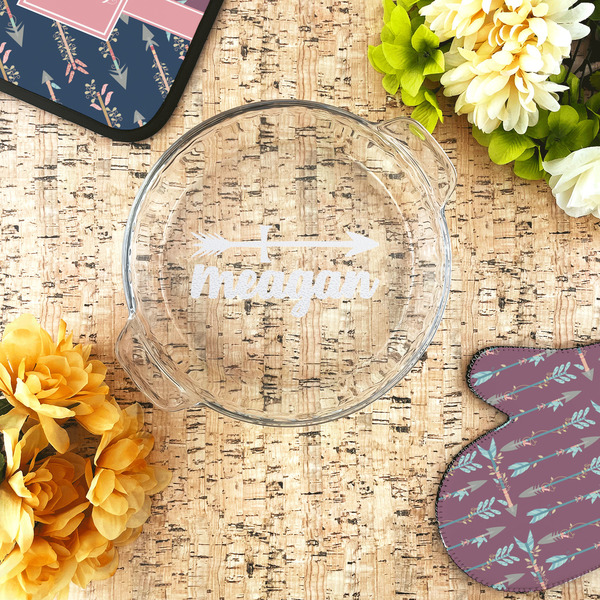 Tribal Arrows Glass Pie Dish - LIFESTYLE