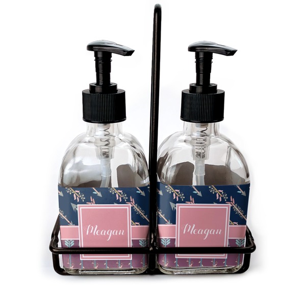 Custom Tribal Arrows Glass Soap & Lotion Bottles (Personalized)