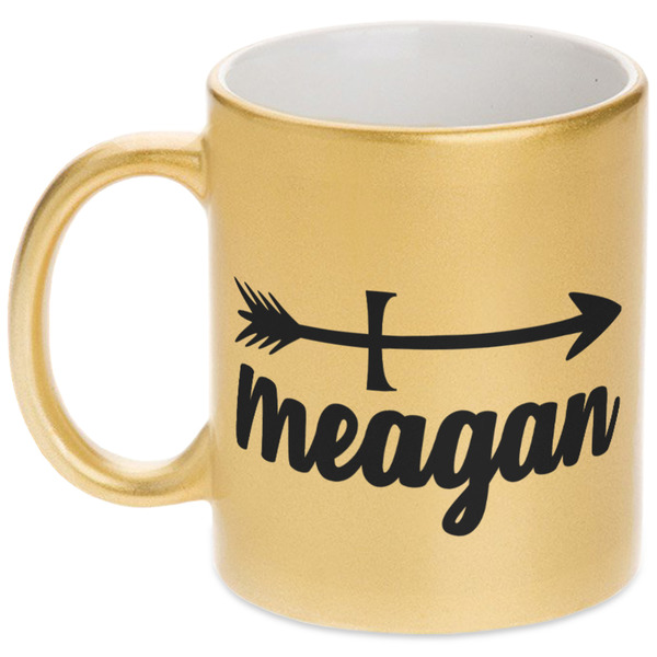 Custom Tribal Arrows Metallic Mug (Personalized)