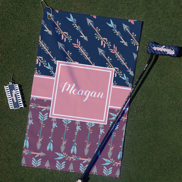 Custom Tribal Arrows Golf Towel Gift Set (Personalized)