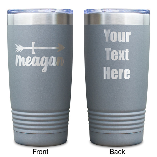 Tribal Arrows Gray Polar Camel Tumbler - 20oz - Double Sided - Approval