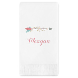 Tribal Arrows Guest Napkins - Full Color - Embossed Edge (Personalized)