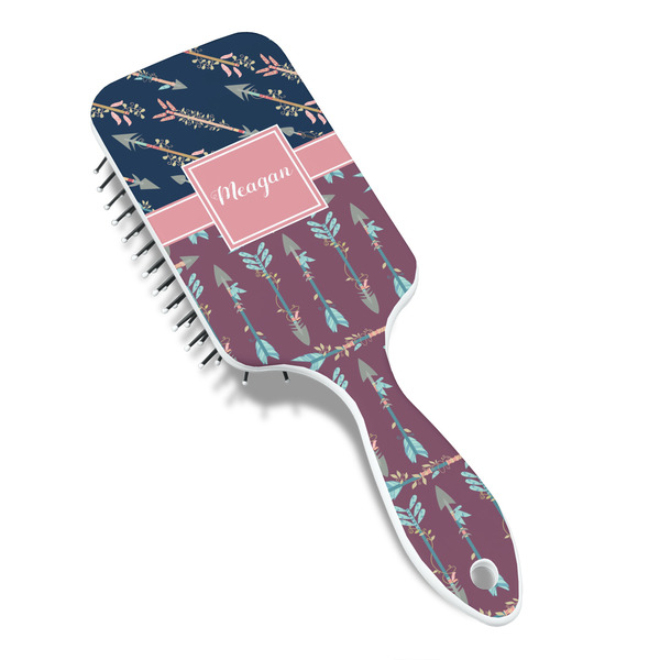 Tribal Arrows Hair Brush - Angle View