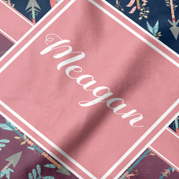 Tribal Arrows Hooded Baby Towel- Detail Close Up