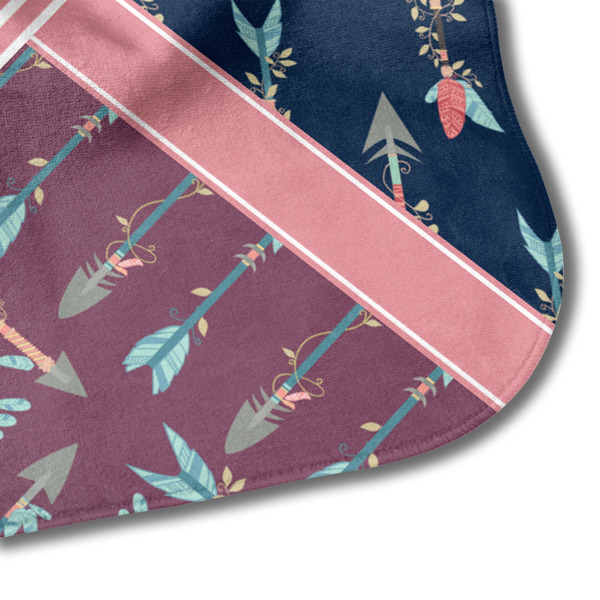 Tribal Arrows Hooded Baby Towel- Detail Corner