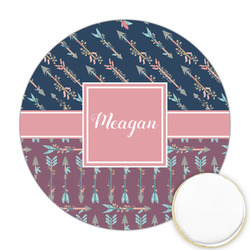 Tribal Arrows Printed Cookie Topper - Round (Personalized)