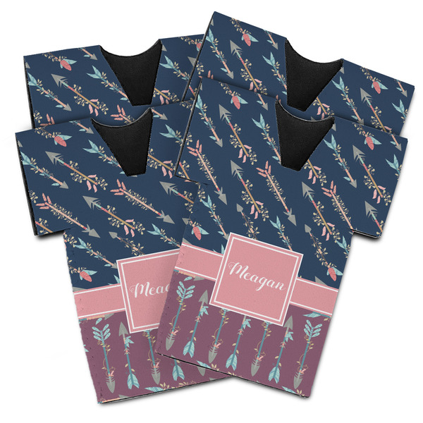 Tribal Arrows Jersey Bottle Cooler - Set of 4 - MAIN (flat)