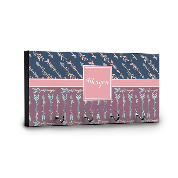 Tribal Arrows Key Hanger - Front View with Hooks