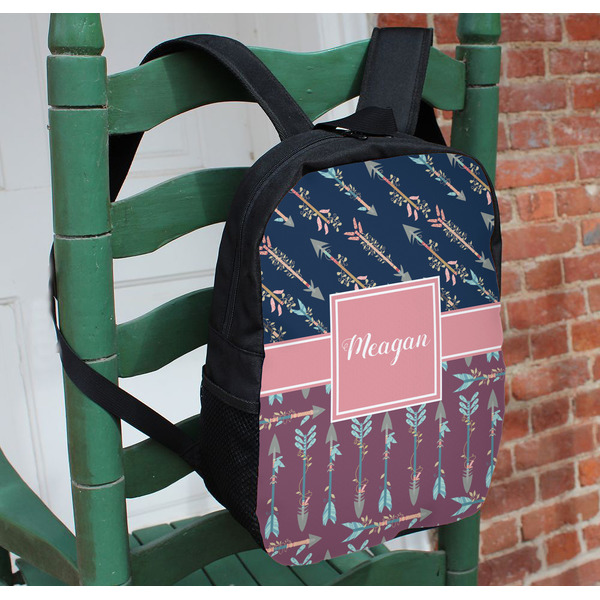 Tribal Arrows Kids Backpack - In Context