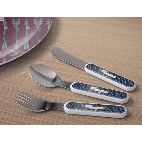 Tribal Arrows Kids Flatware w/ Plate