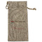 Tribal Arrows Large Burlap Gift Bags - Front