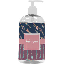 Tribal Arrows Plastic Soap / Lotion Dispenser (16 oz - Large - White) (Personalized)
