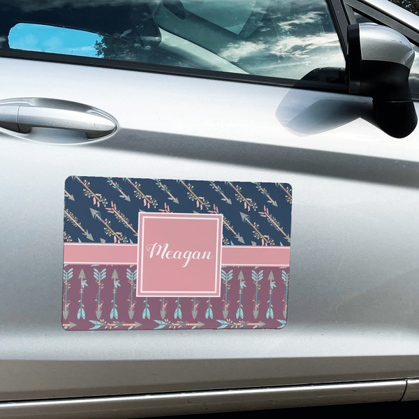 Tribal Arrows Large Rectangle Car Magnets- In Context