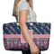 Tribal Arrows Large Rope Tote Bag - In Context View