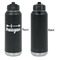 Tribal Arrows Laser Engraved Water Bottles - Front Engraving - Front & Back View