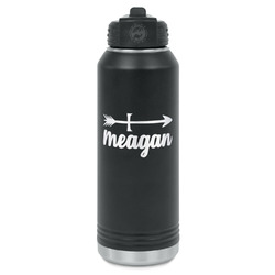Tribal Arrows Water Bottle - Laser Engraved - Front (Personalized)
