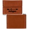 Tribal Arrows Leather Business Card Holder Front Back Single Sided - Apvl