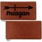 Tribal Arrows Leather Checkbook Holder Front and Back Single Sided - Apvl