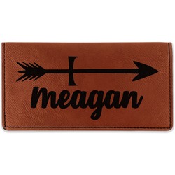 Tribal Arrows Leatherette Checkbook Holder (Personalized)