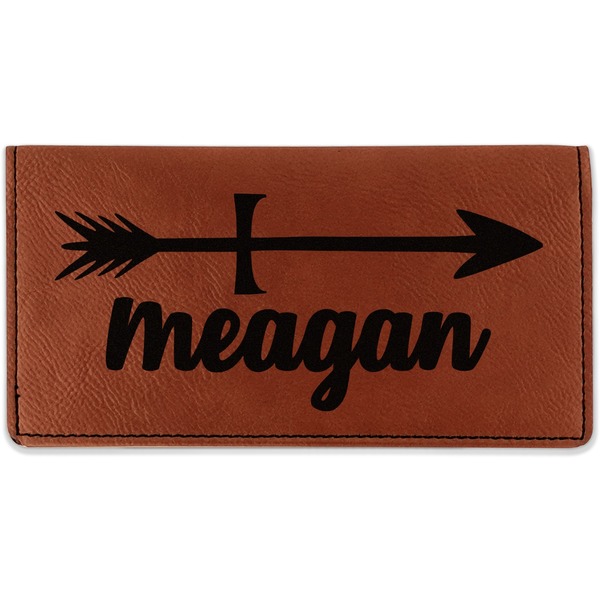 Custom Tribal Arrows Leatherette Checkbook Holder (Personalized)