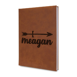 Tribal Arrows Leather Sketchbook - Small - Double Sided (Personalized)