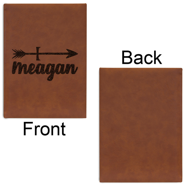 Tribal Arrows Leatherette Journal - Large - Single Sided - Front & Back View