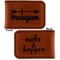 Tribal Arrows Leatherette Magnetic Money Clip - Front and Back