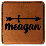 Tribal Arrows Faux Leather Iron On Patch - Square (Personalized)