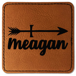 Tribal Arrows Faux Leather Iron On Patch - Square (Personalized)