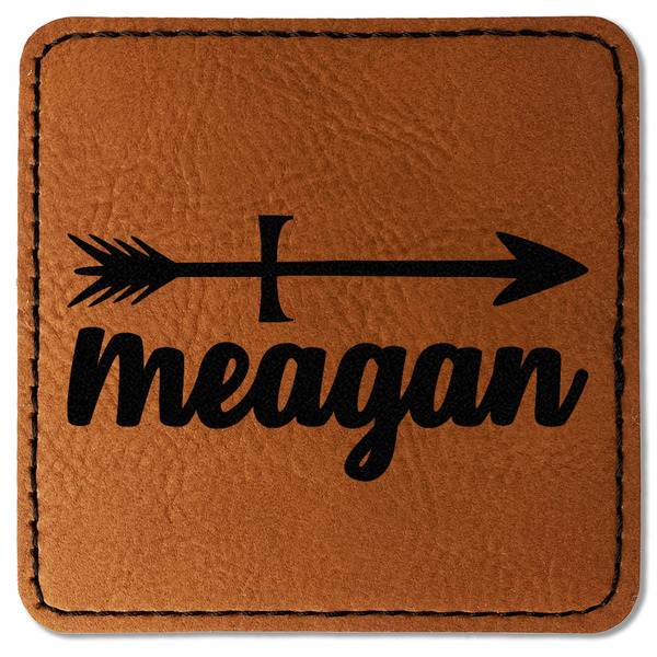 Custom Tribal Arrows Faux Leather Iron On Patch - Square (Personalized)