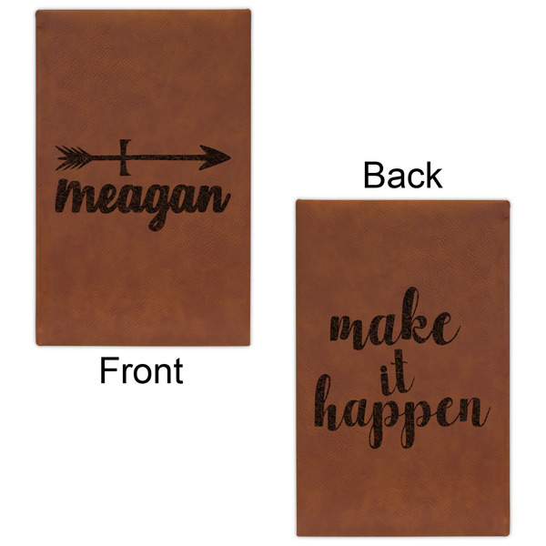 Tribal Arrows Leatherette Sketchbooks - Small - Double Sided - Front & Back View