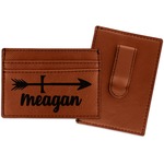 Tribal Arrows Leatherette Wallet with Money Clip (Personalized)