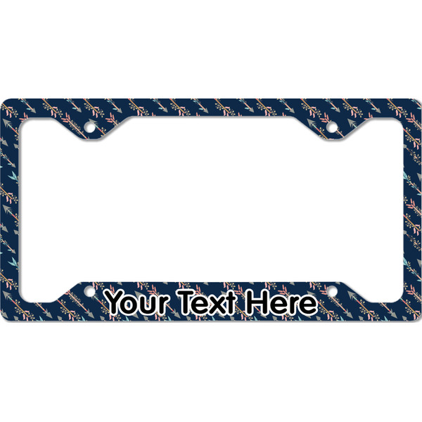 Custom Tribal Arrows License Plate Frame - Style C (Personalized)