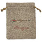 Tribal Arrows Medium Burlap Gift Bag - Front (Personalized)